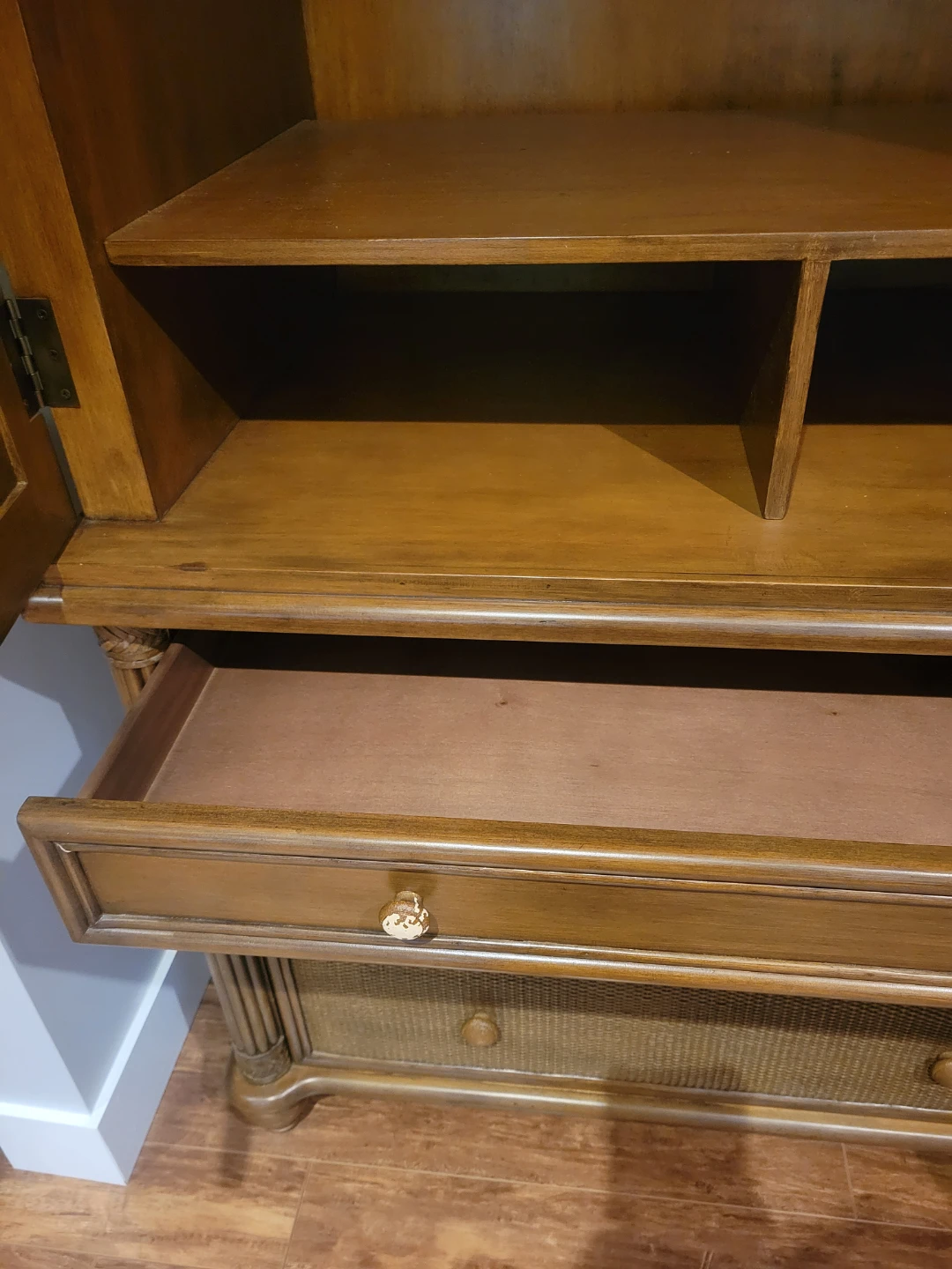 Wooden Armoire with Drawers set of 2 - photo 4