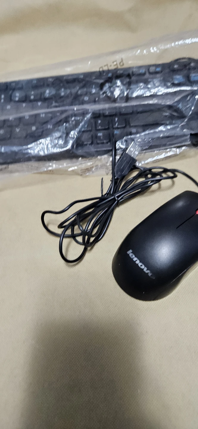 Dell Wired USB Keyboard & Lenovo Optical Mouse Combo – Black - photo 2