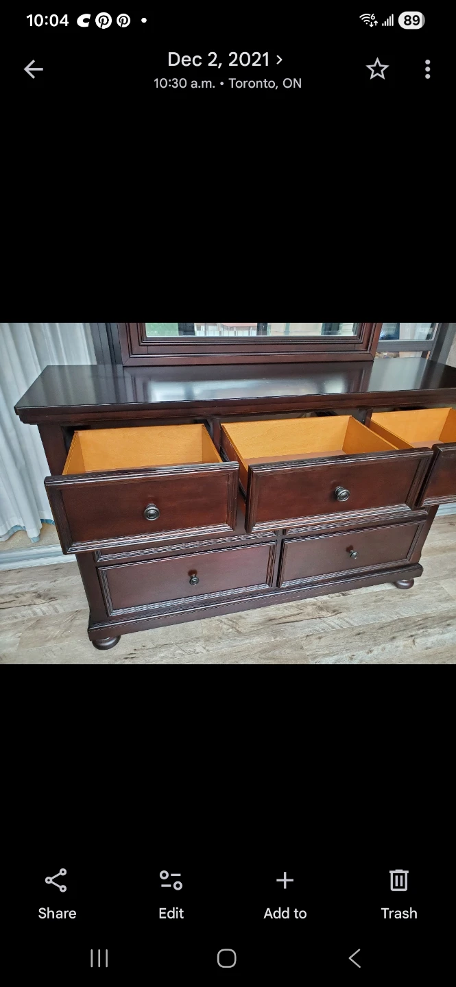 7 drawer dresser - solid wood - photo 4