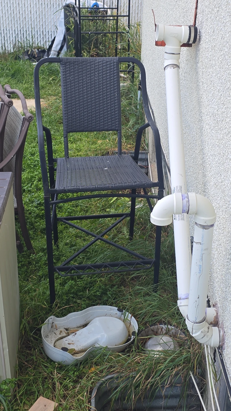Black Wicker-Style Patio Chair