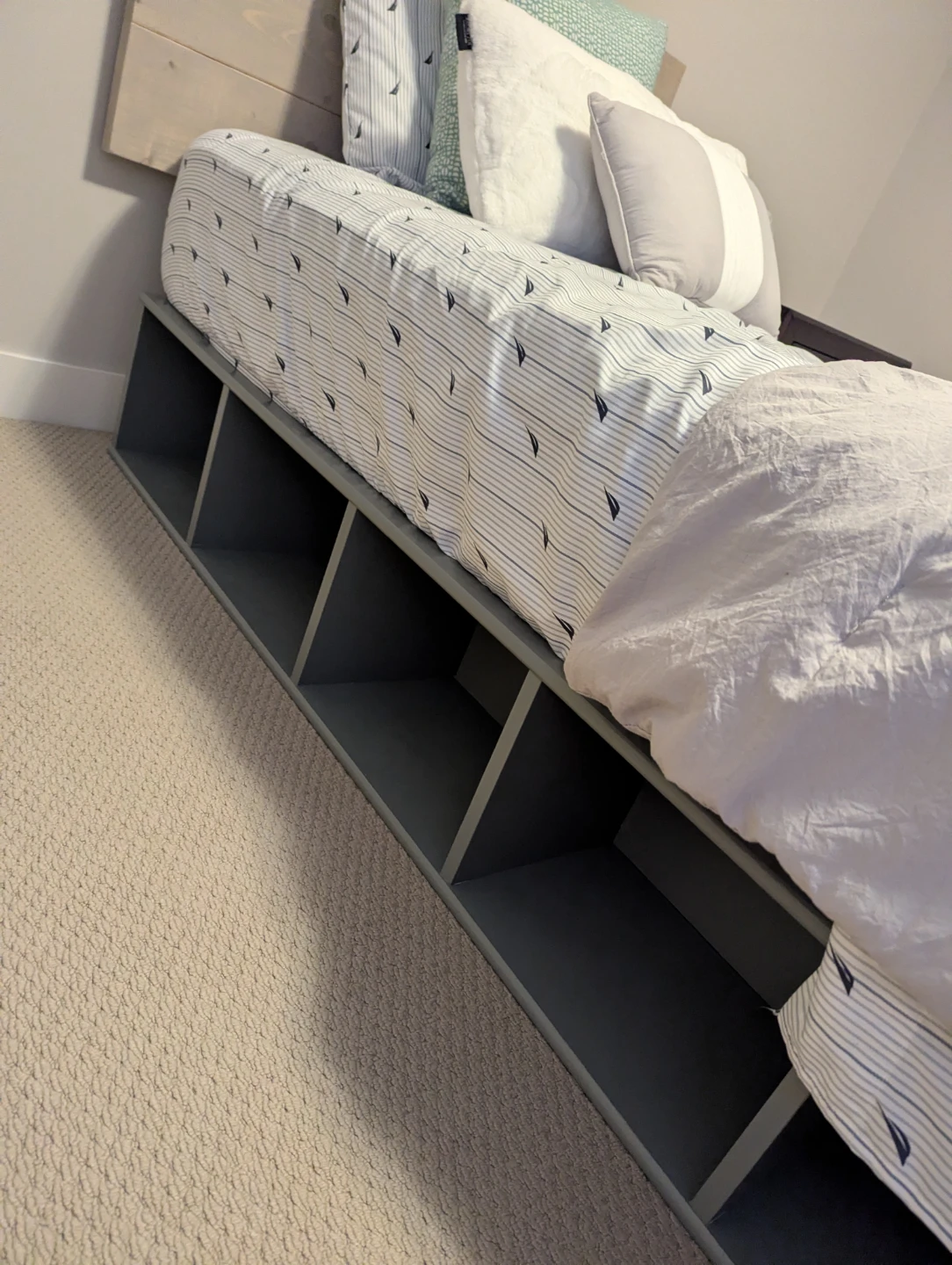 Twin bed frame with built-in storage - photo 2