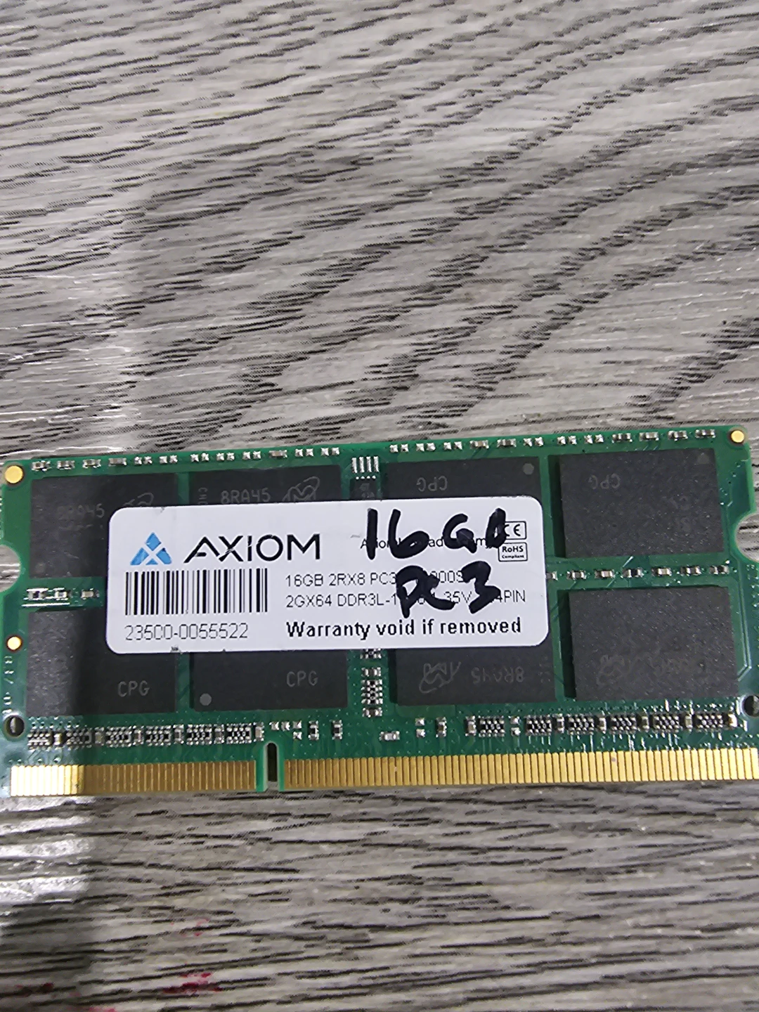 Axiom 16GB DDR3L Laptop RAM