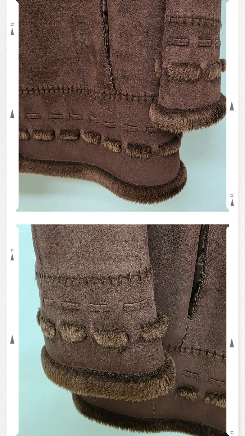 Novelti Brown Faux Suede Coat - photo 2
