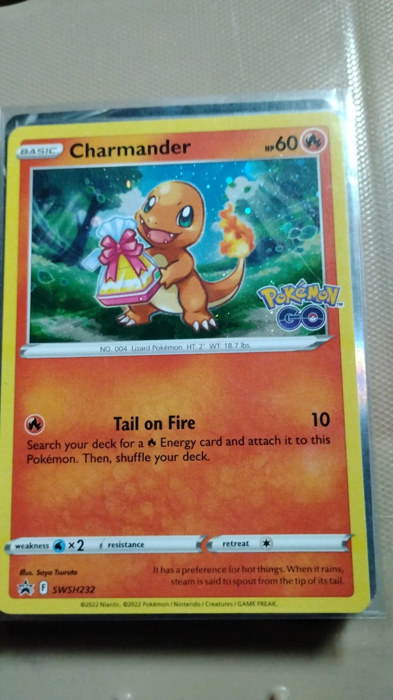 Charmander Pokemon GO Trading Card SWSH232