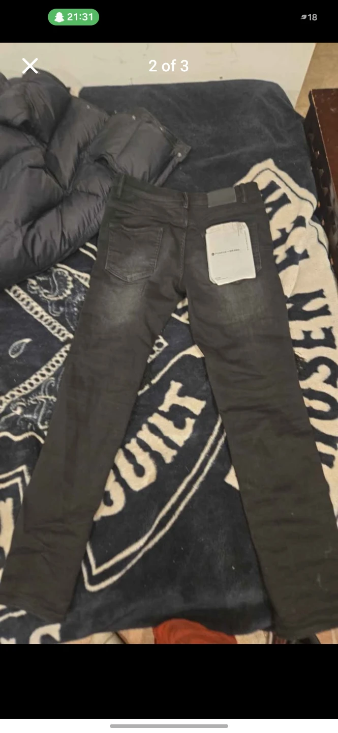 Purple Brand Black Distressed Jeans - photo 2
