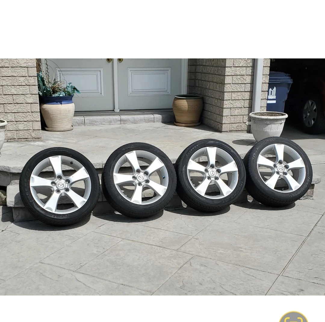 Set of 4 Mazda OEM Wheels and Tires