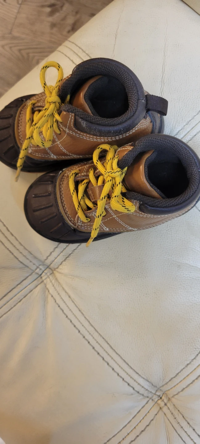 Nike Toddler hiker Boots Brown/Yellow sz 7 - photo 5