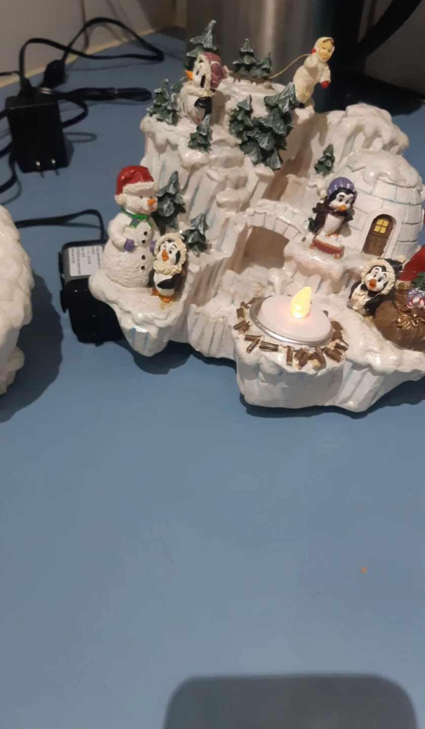 Christmas Holiday Village With Music and waterfall. - photo 3