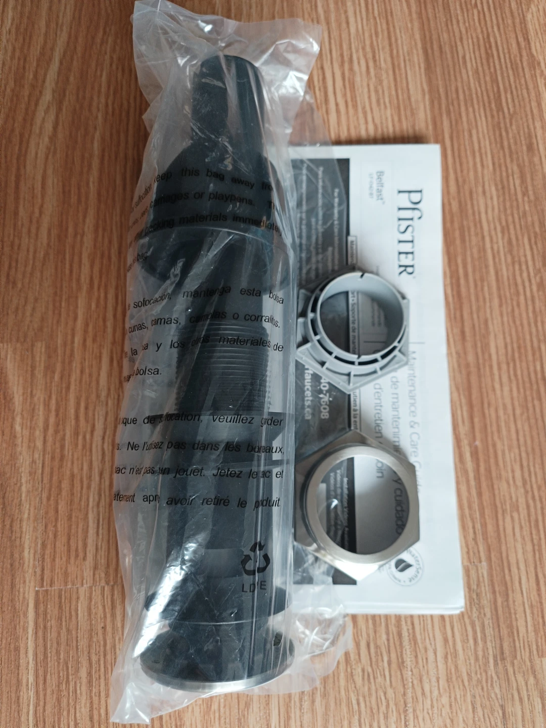Pfister Tool-less Drain Assembly and Single Hole Cover