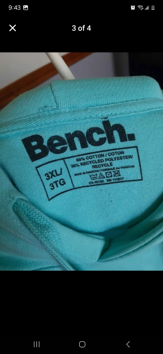 Bench Hoodie Aqua Blue 3XL - photo 3