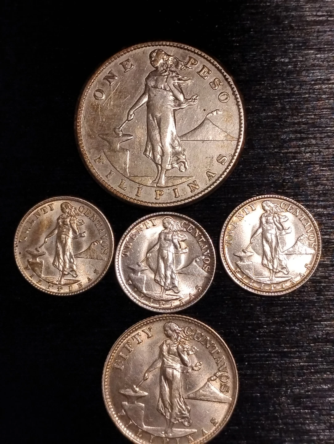 Collection of Vintage silver Philippines Coins - photo 3