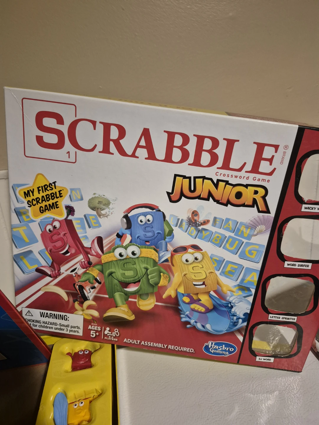 Board Game , Clue Grab & Go, Scrabble Junior, price per each