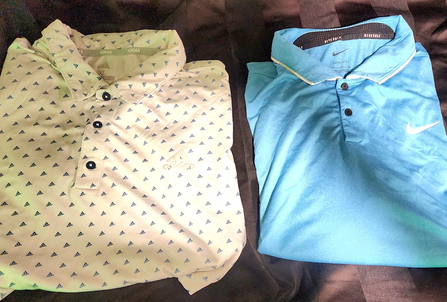 Adidas and Nike Golf Polo Shirts, Size XL