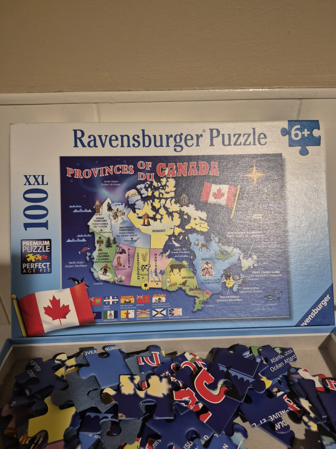 Canadian provinces,  Earth large puzzle, price per each