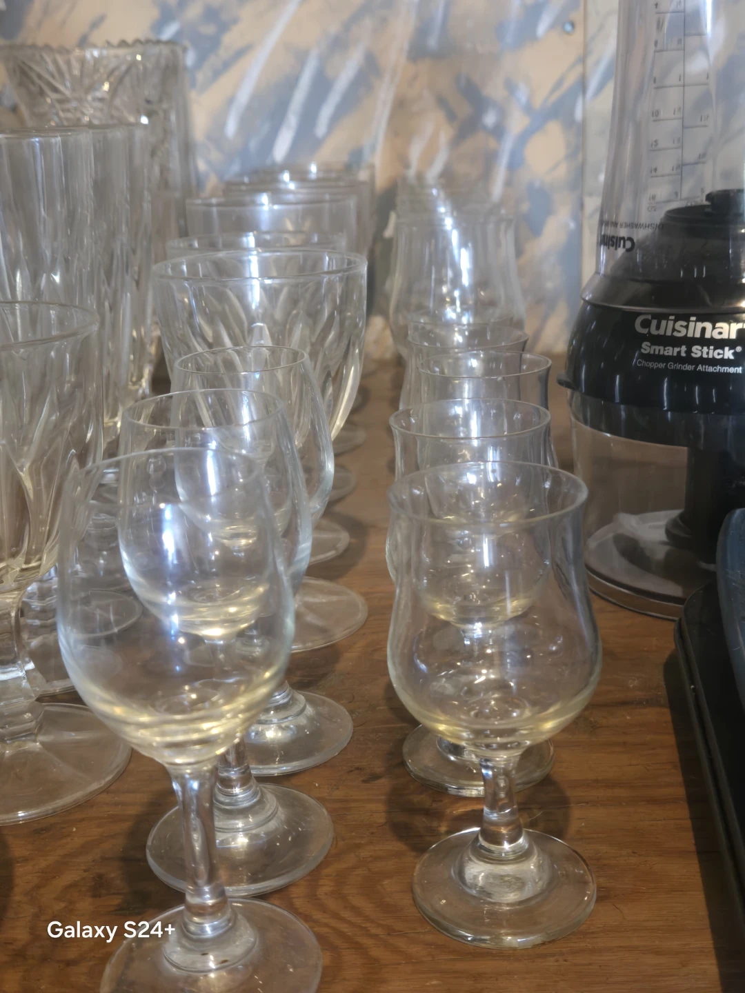 Assorted glassware and Cuisinart attachment - photo 3