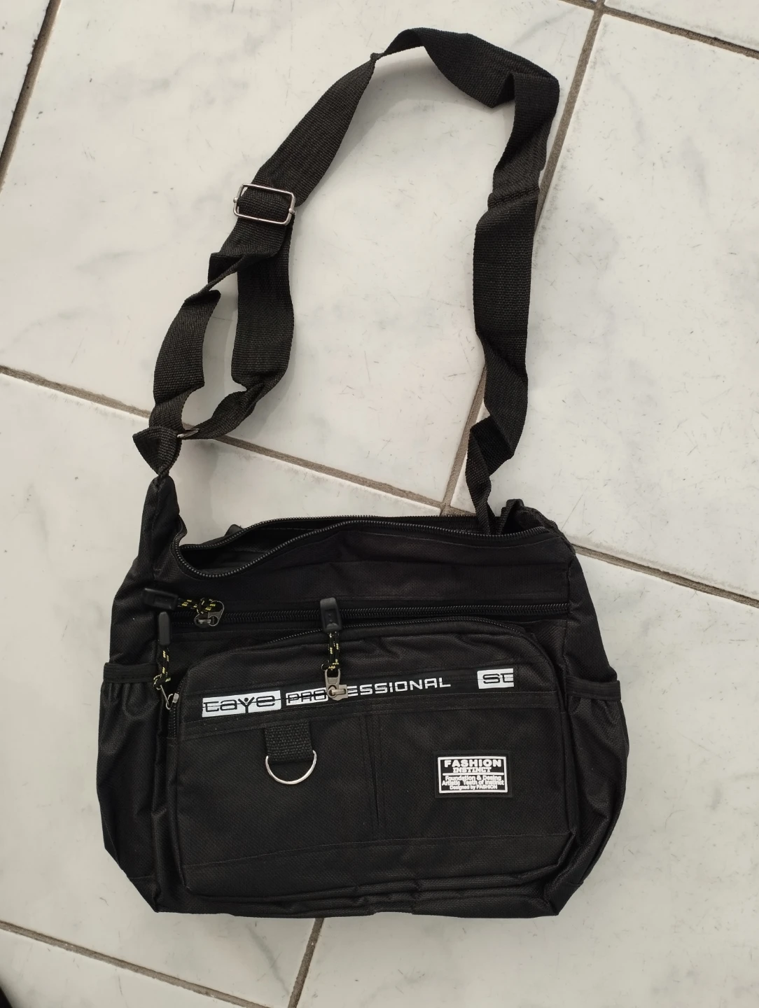 New black crossbody bag great for travel