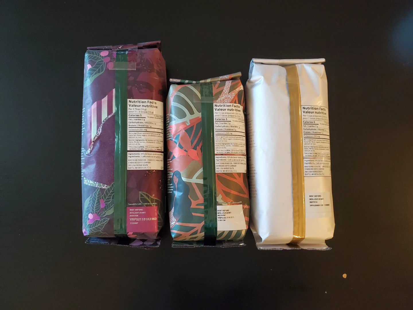 3 Bags of Starbucks Whole Bean Coffee - photo 2