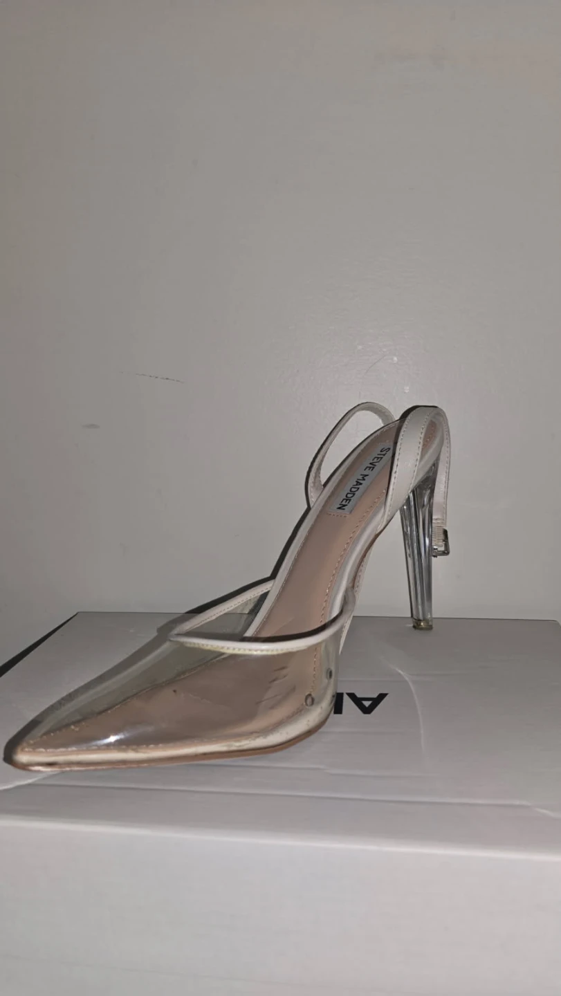 Steve Madden Clear Pointed Toe Heels