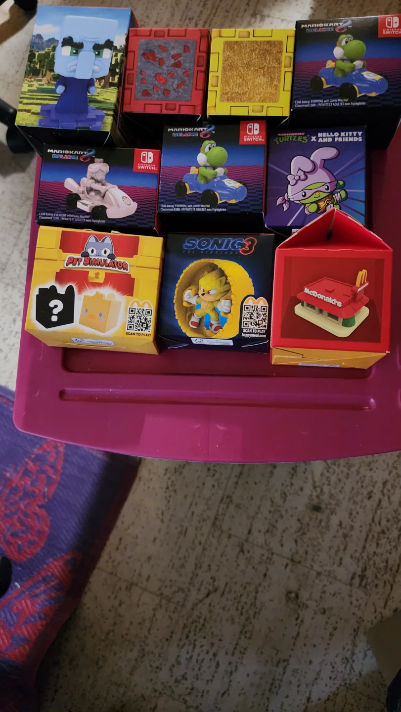 Collection of 9 McDonald's Happy Meal Toys
