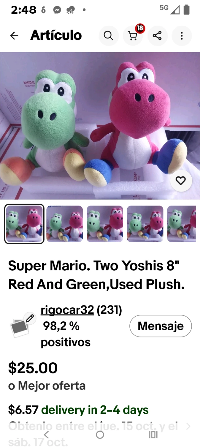 Super Mario Yoshi Plush Toys Set