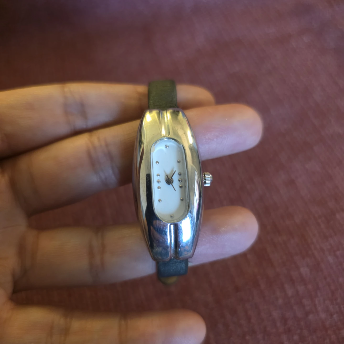Minimalist Silver-Tone Wristwatch