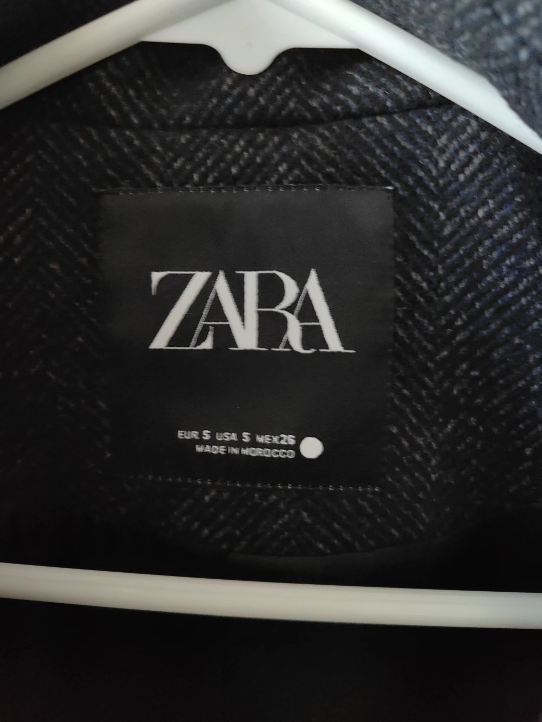 Zara Charcoal Grey Herringbone Zip Jacket - photo 4
