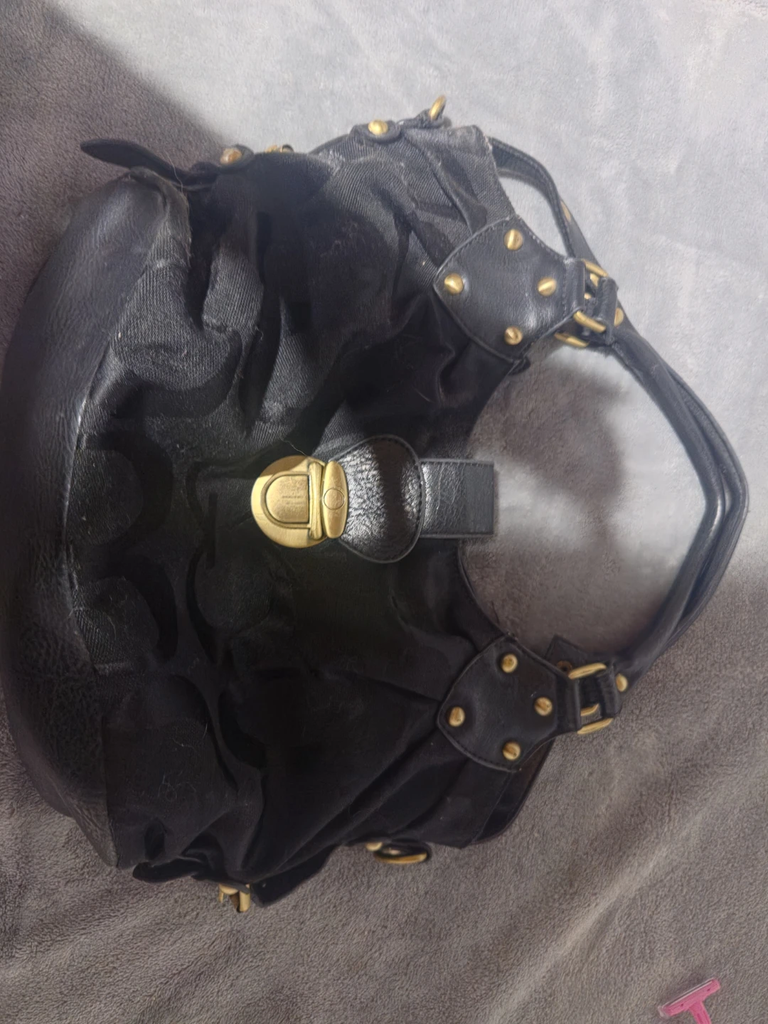 Black  Leather Handbag