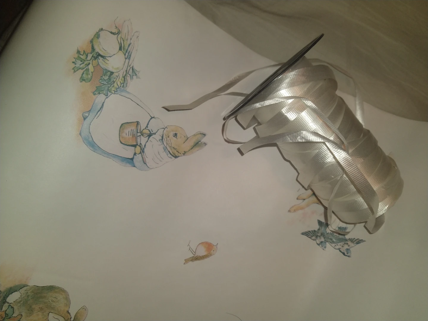 Peter Rabbit Wall Paper and White Ribbon - photo 2