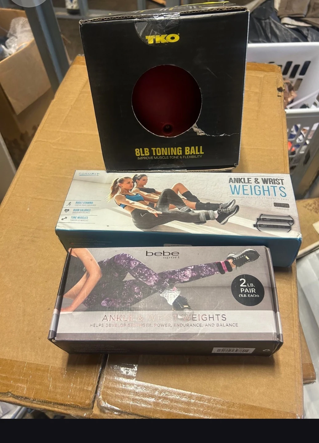 Set of TKO Toning Ball and Two Pairs of Ankle Weights