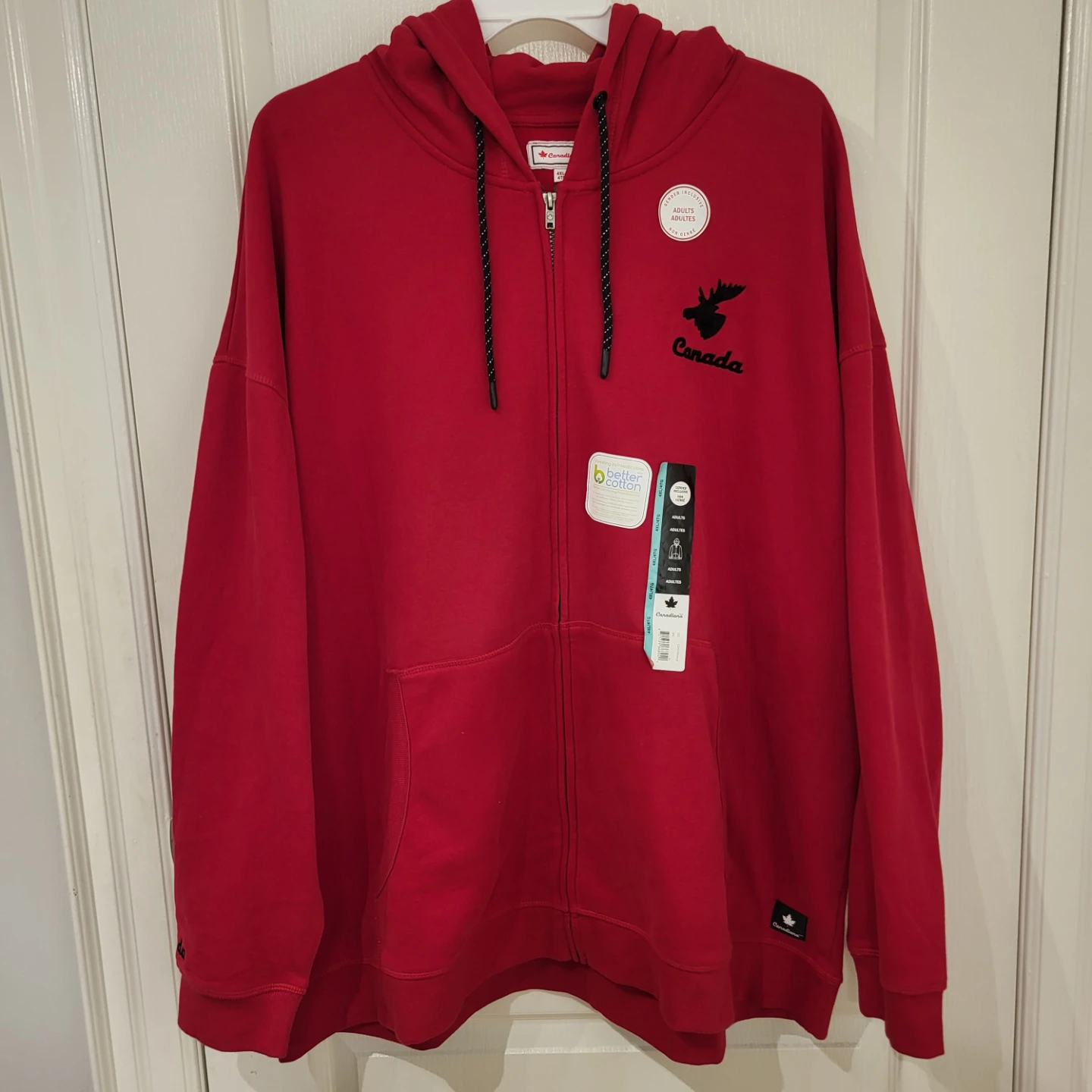 Canadiana Red Full-Zip Hoodie