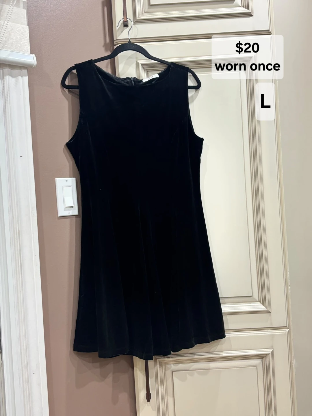 Suzy Black Velvet Dress