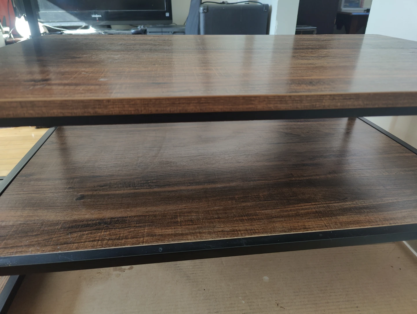 Two-Tiered Wood and Metal Coffee/Side Table - photo 2