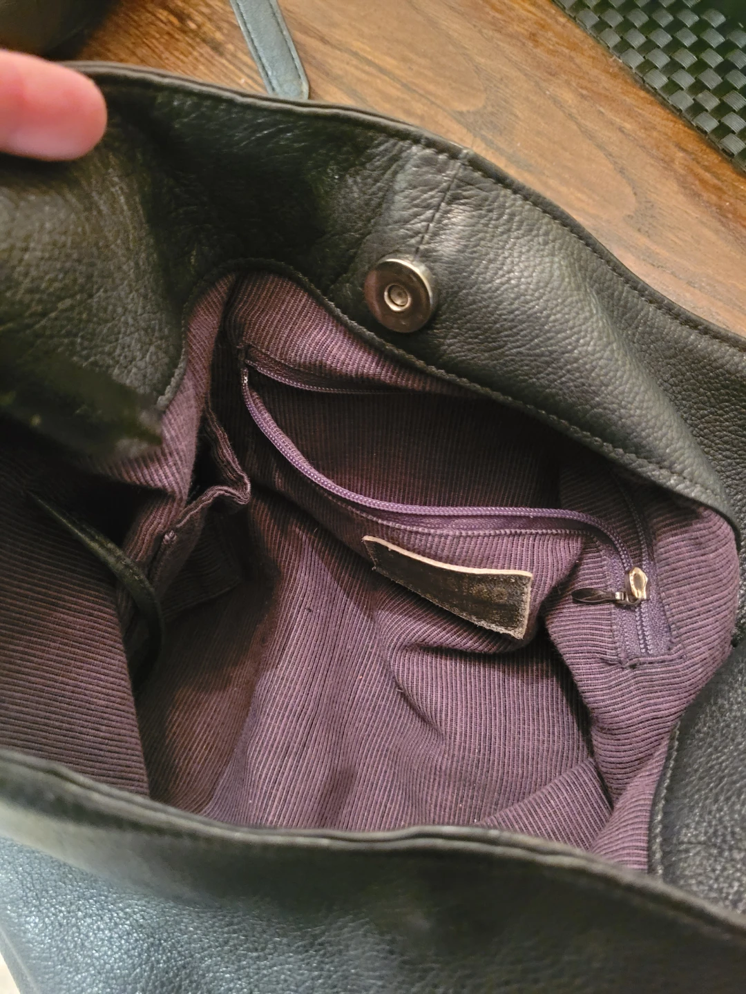 Bronsino Black Leather Shoulder Bag - photo 2