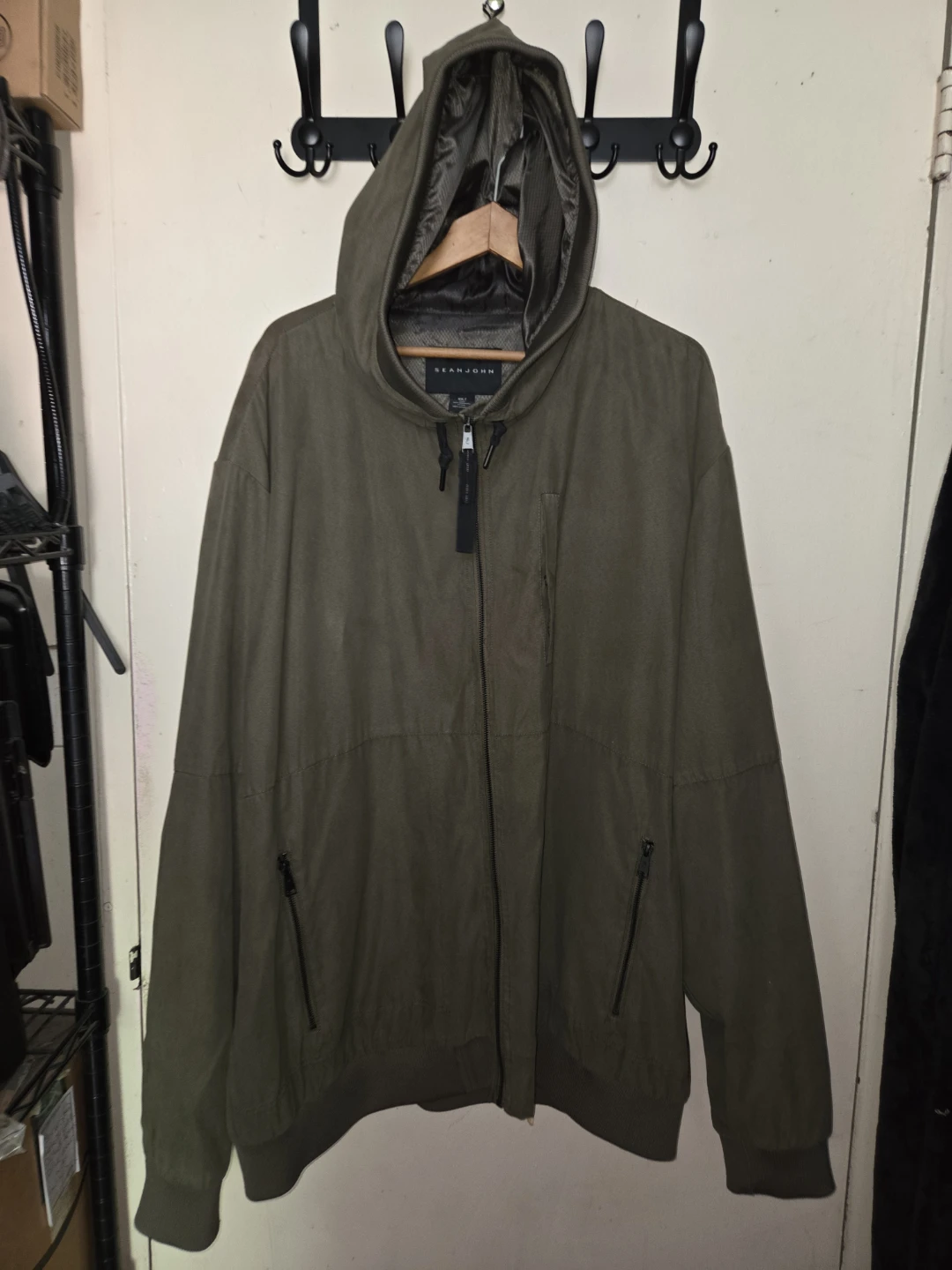 Sean John Suede Leisure Jacket in a Men's 4XLT