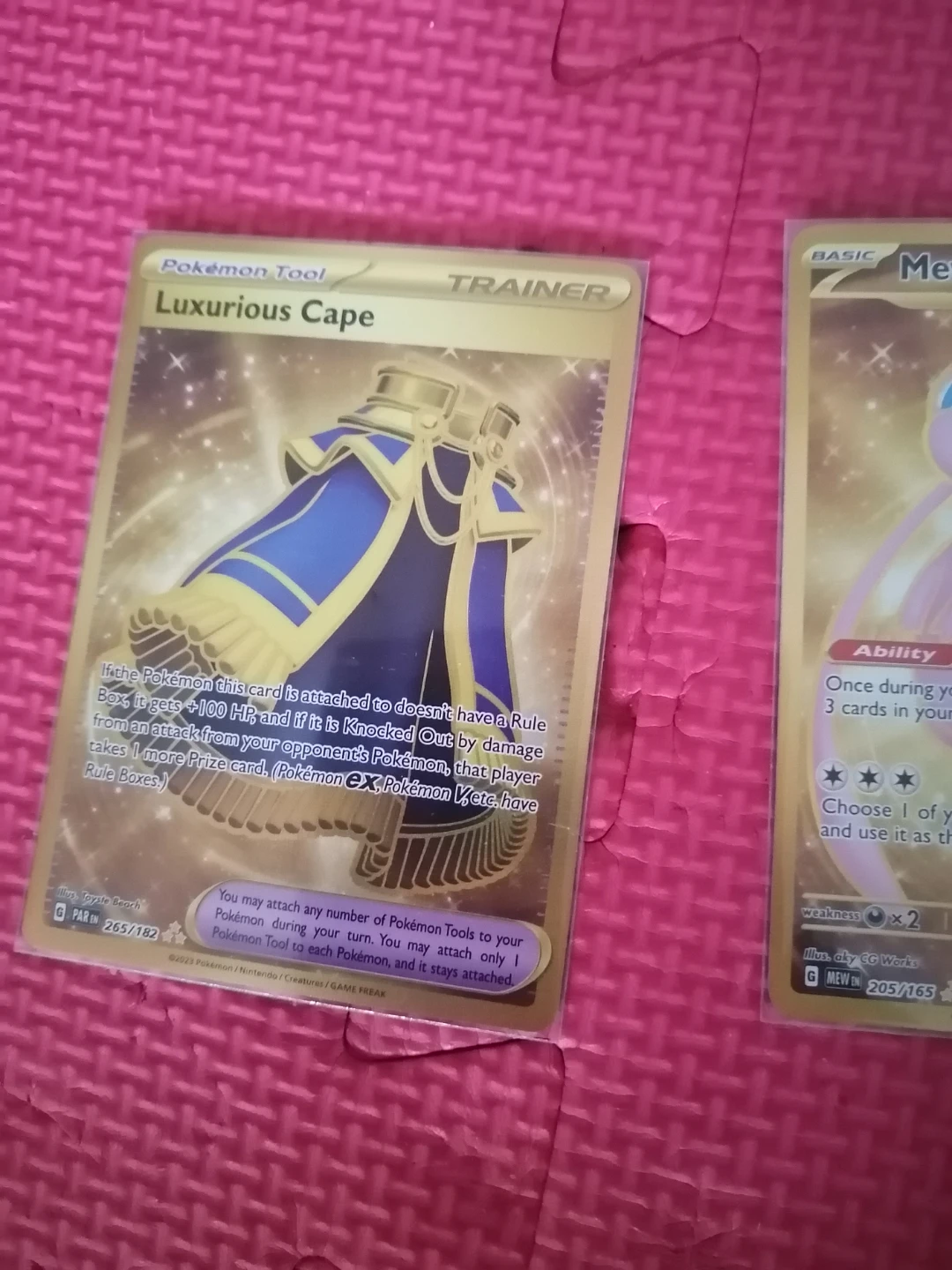 Mew ex & Luxurious Cape golden Pokemon Card - photo 4