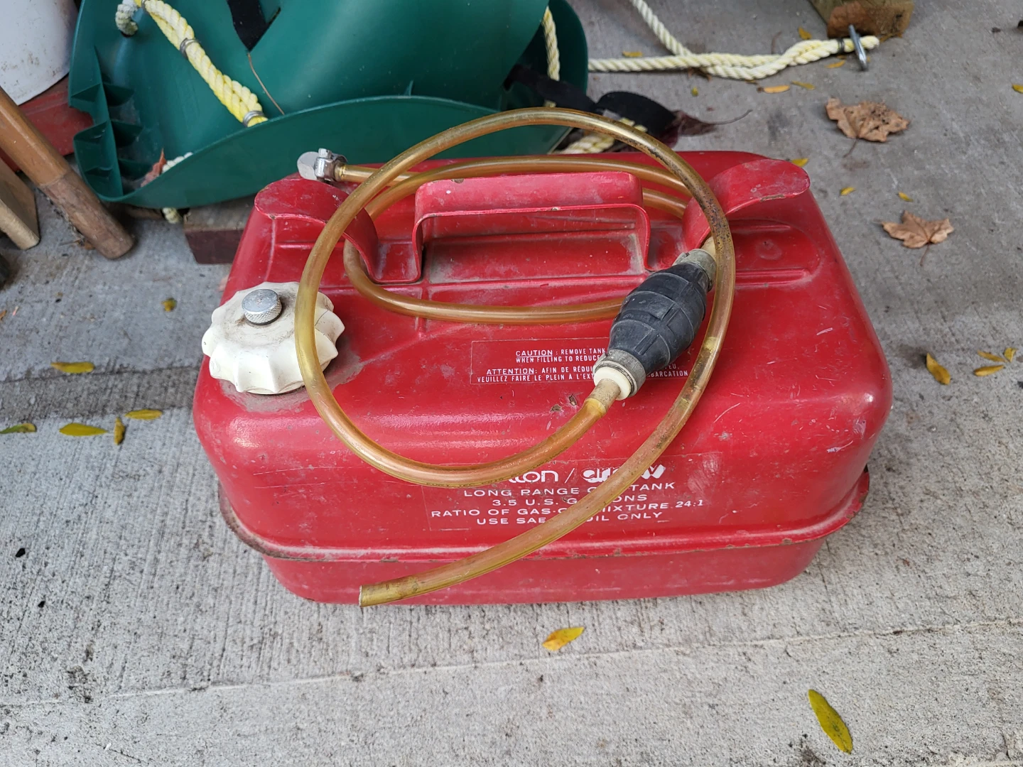 Vintage Triton Arrow 3.5 Gallon Long Range Gas Tank