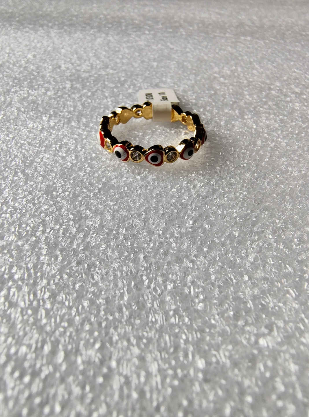 Gold-filled Evil Eye Ring Size 10 - photo 2