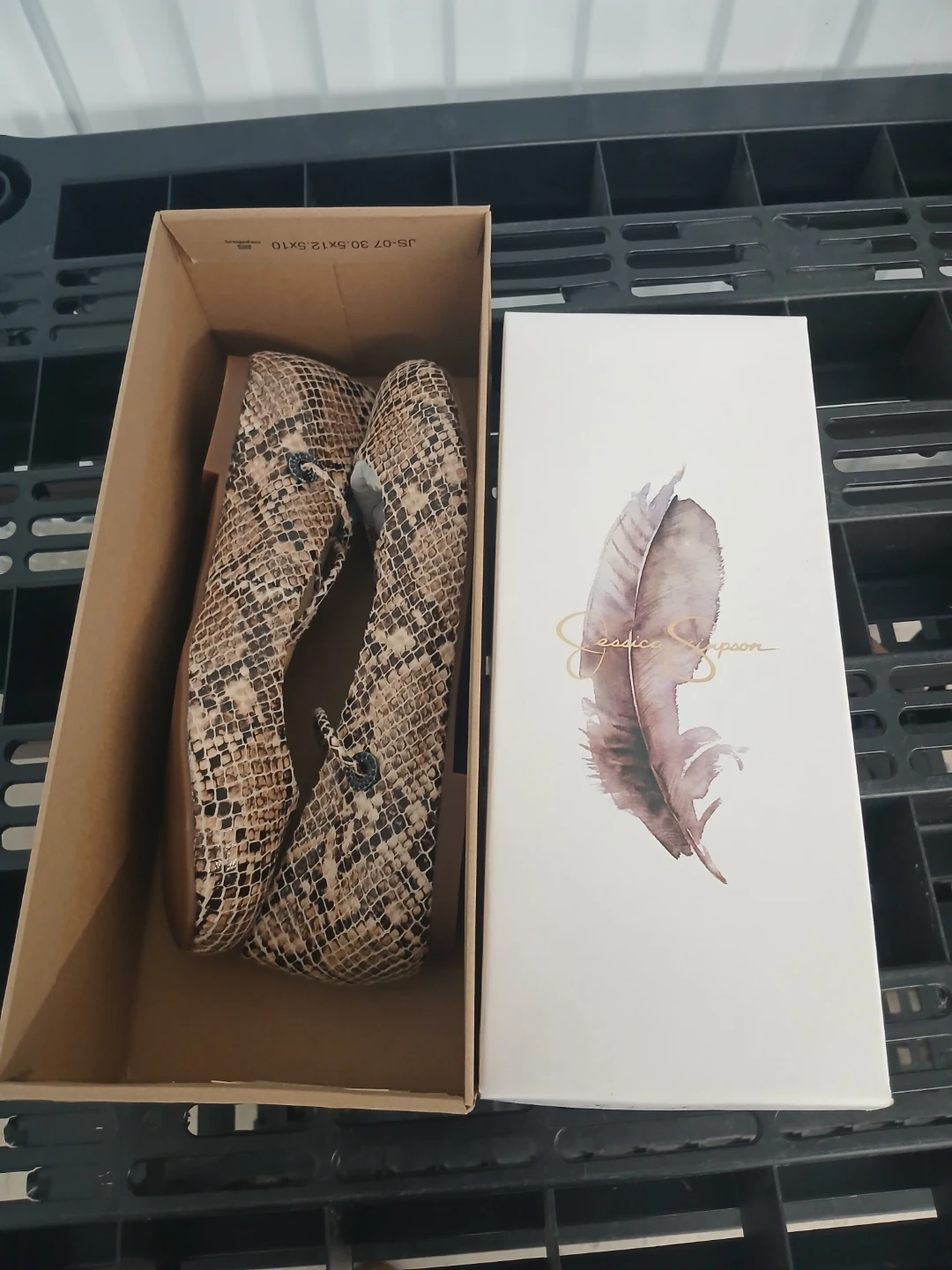 Jessica Simpson Bingley Flats Natural Snake Print - photo 5