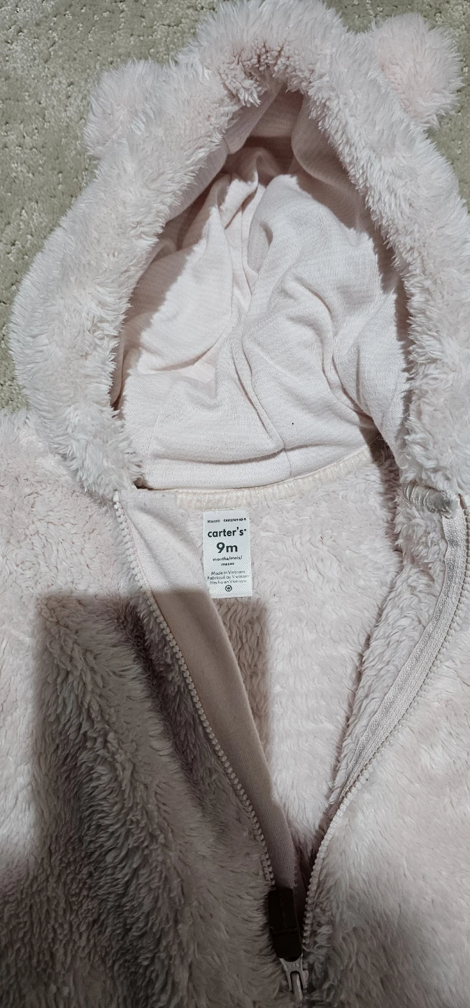 Carter's Baby Bear Fleece Pram Suit- 9 months - photo 2