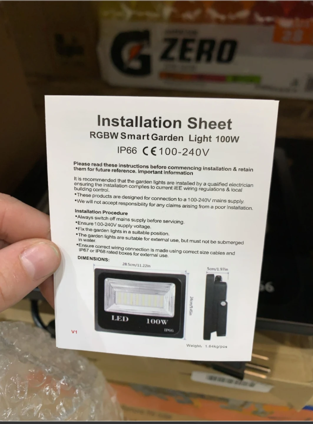100W RGBW Smart Garden LED Flood Light - photo 3