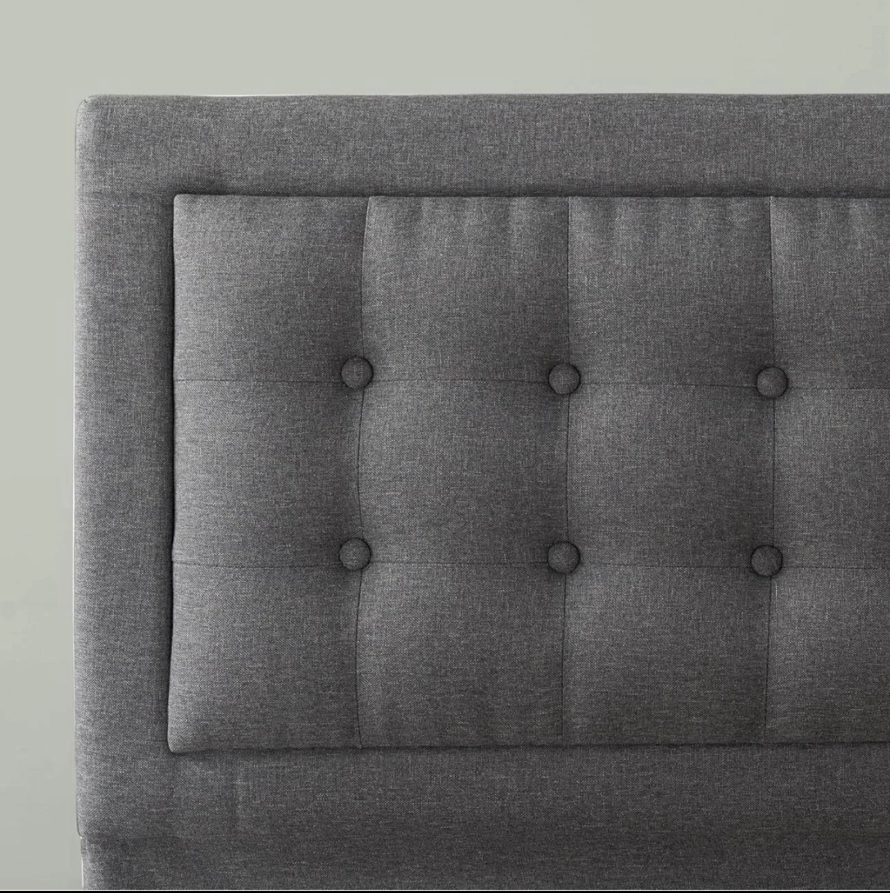 Dark Grey Upholstered Bed Frame - photo 3