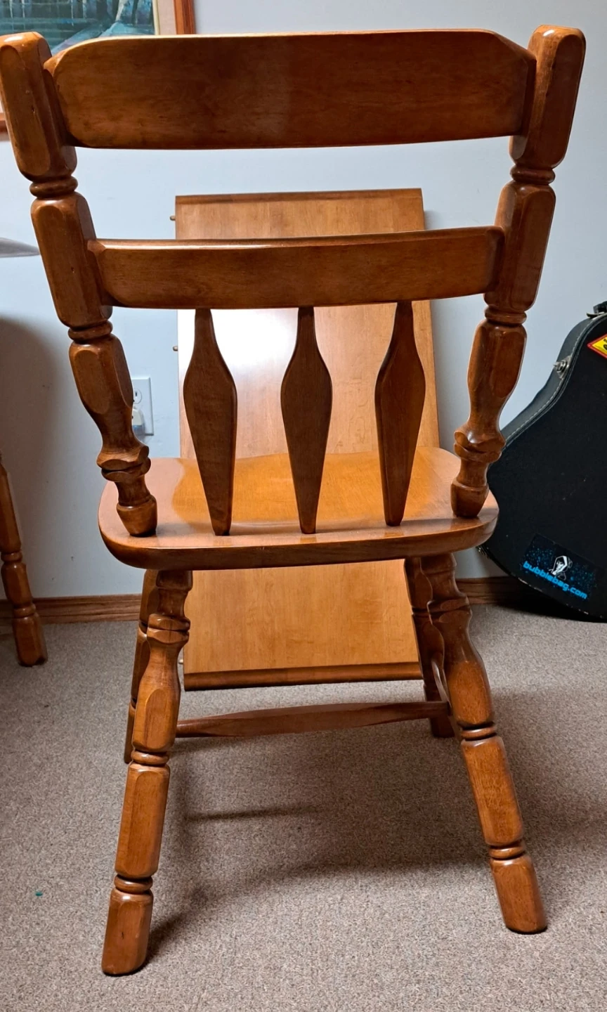 Solid Maple dining table and chairs set - photo 2