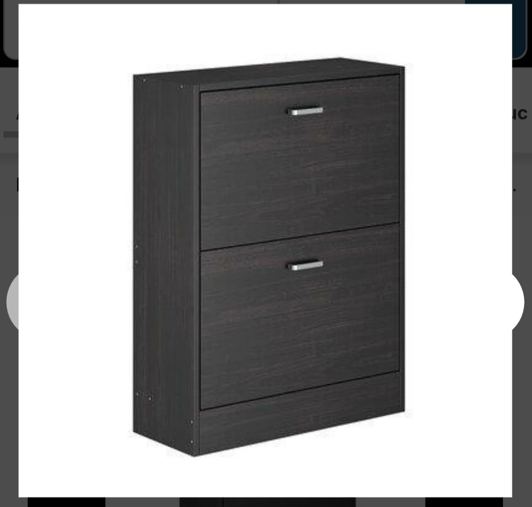 Coffee colour shoe cabinet