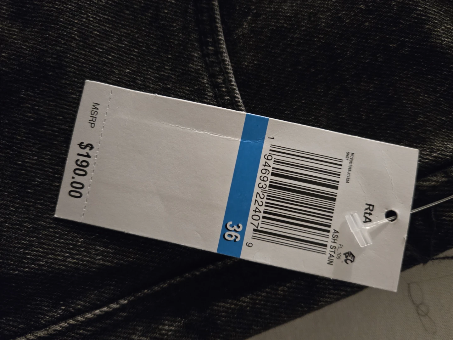 RtA Ash Stain Jeans Size 36 - photo 5