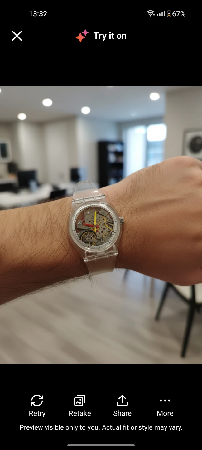 Swatch Clear Skeleton Watch unisex - photo 2