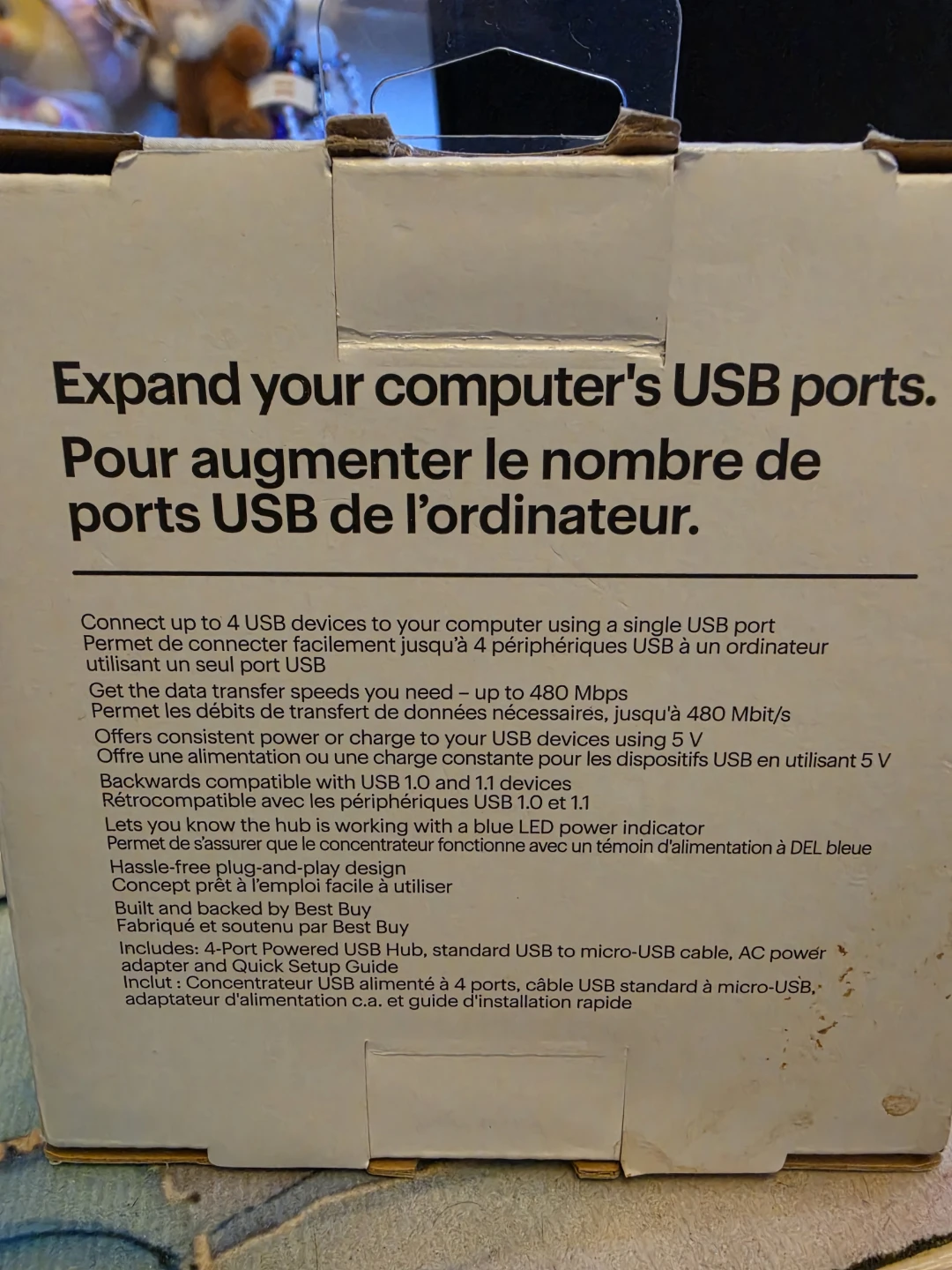 Best Buy Essentials 4-Port Powered USB Hub - photo 2