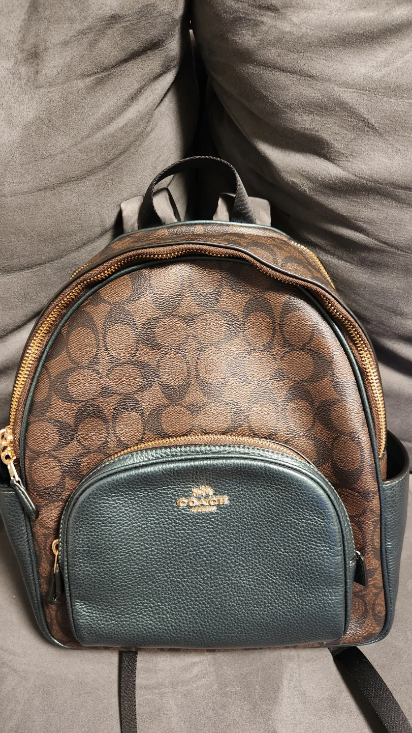 Coach Signature Canvas Backpack