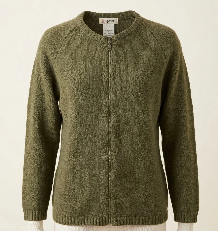 New Kids Wool Zip Cardigan made in France