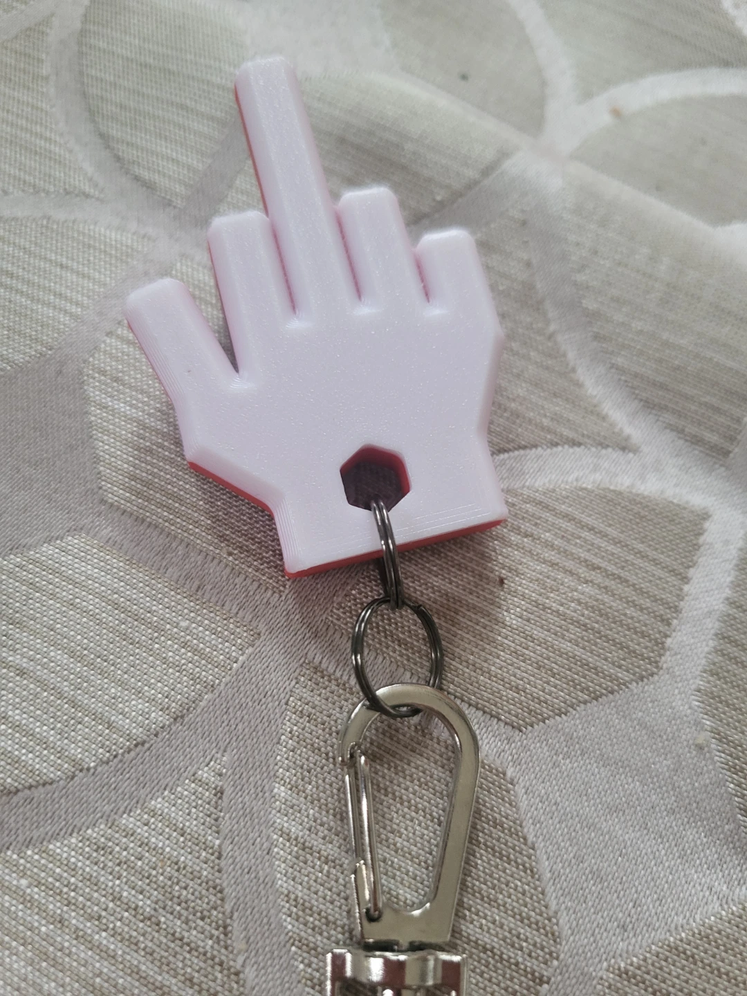 Middle Finger Gesture Keychain
