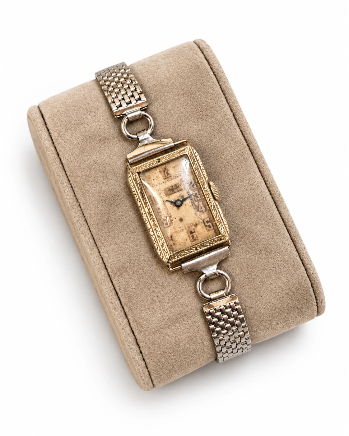 1933 Gruen Precision 14K White Gold Watch | Box & Receipt - photo 2